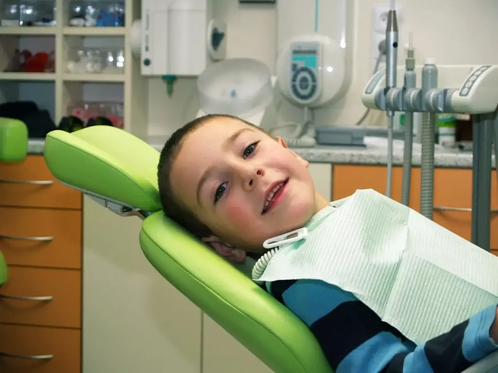 Child at a pediatric dental visit